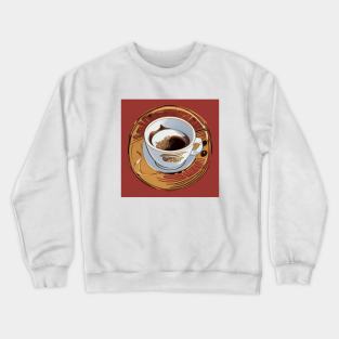 Coffee Cafe Vintage Retro Decaf Roast Crewneck Sweatshirt